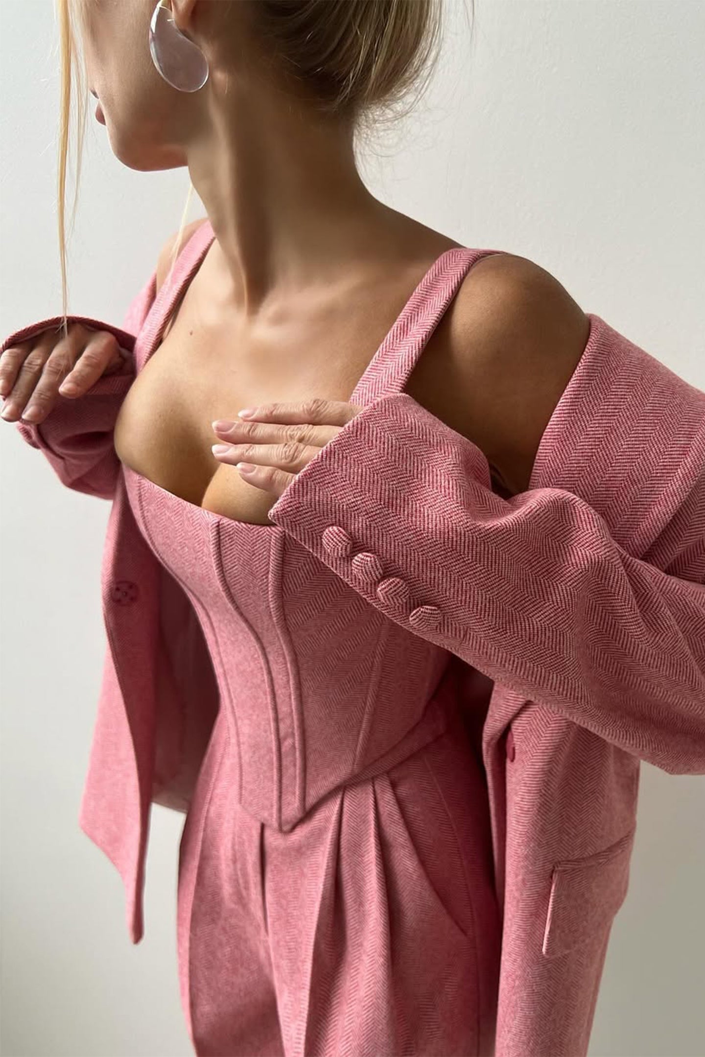 Dolce™ - Tredelt sæt med dobbeltradet blazer